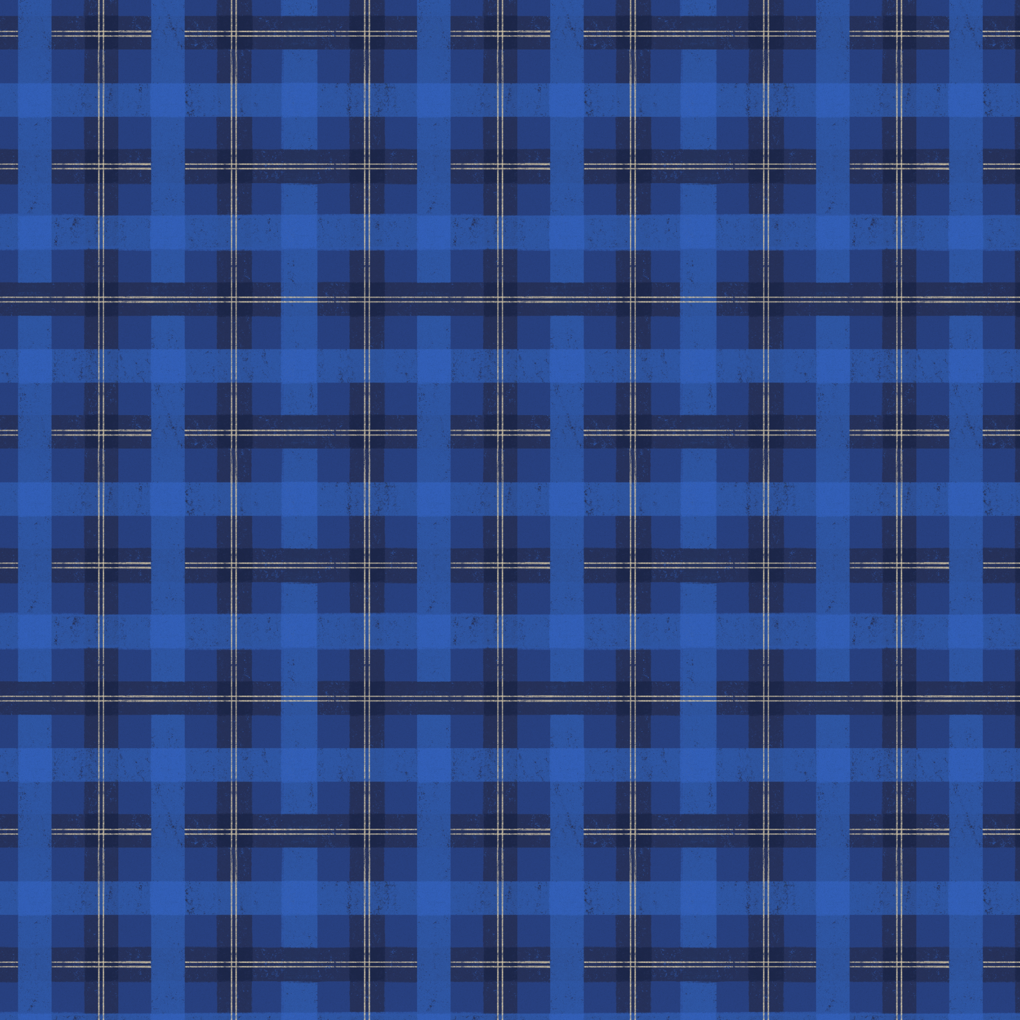 Упаковочная бумага "Blue Check Plaid"