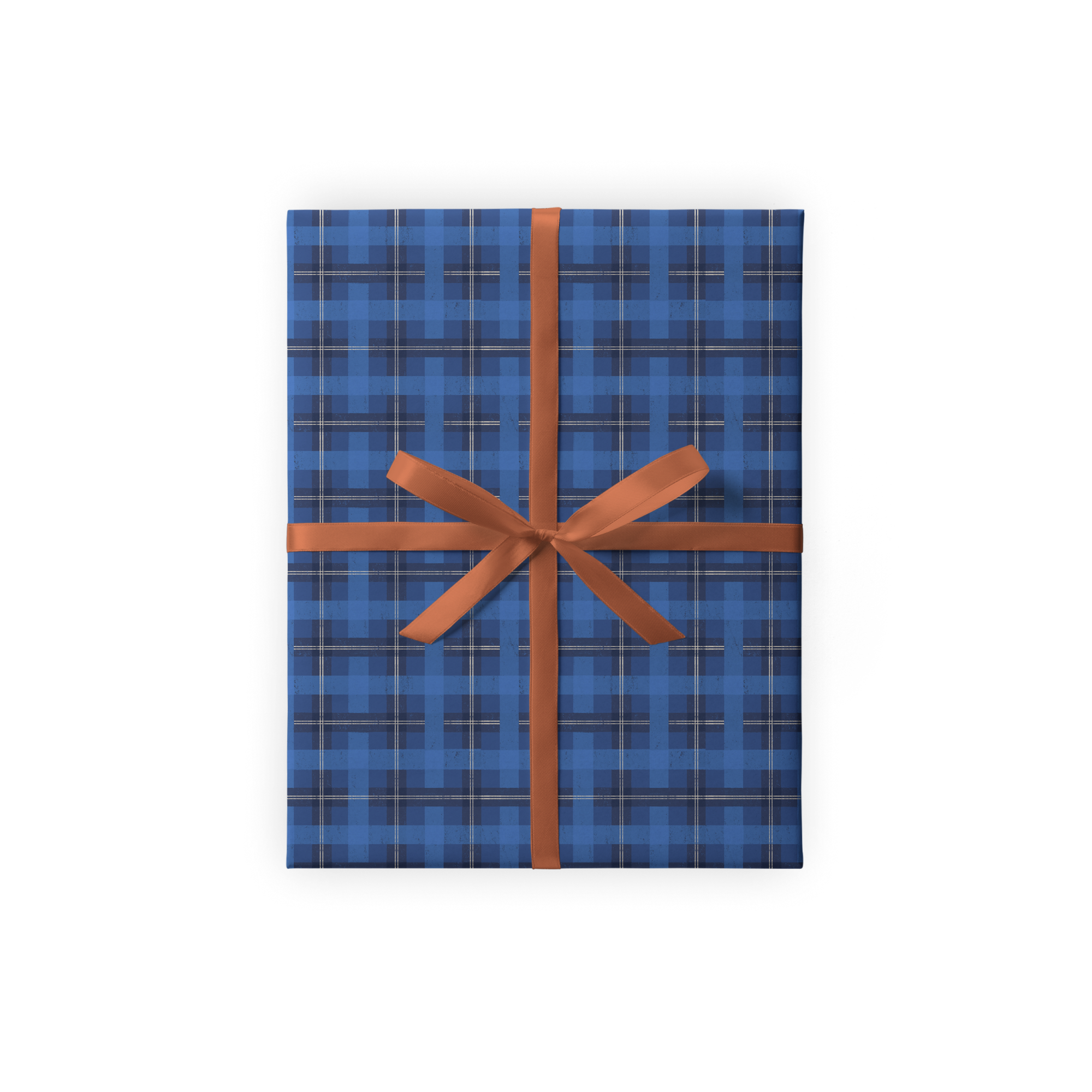 Упаковочная бумага "Blue Check Plaid"