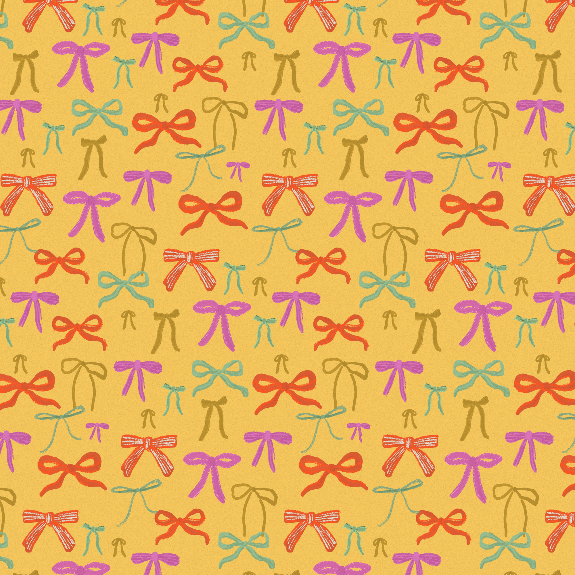 Упаковочная бумага "Праздничные бантики"