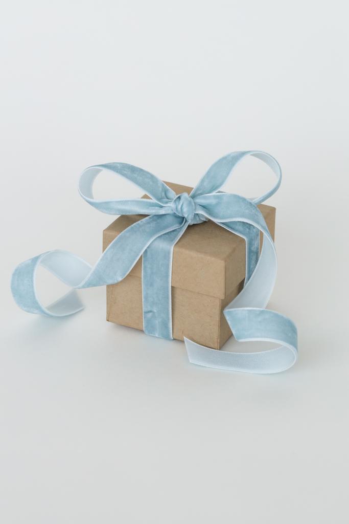 Лента в катушке "Grey Blue Velvet"