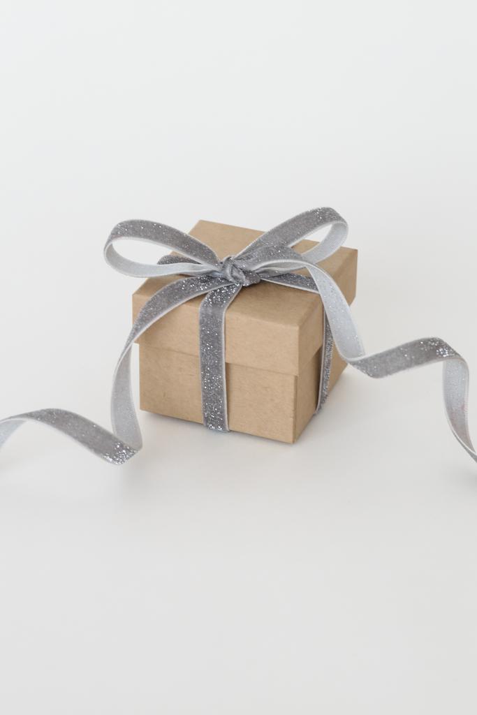 Лента в катушке "Gray glitter&velvet"