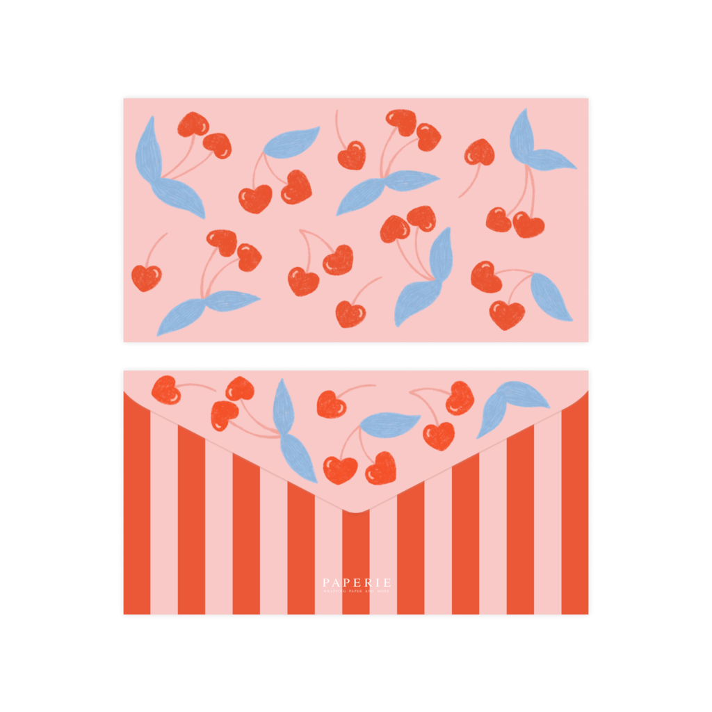 Конверт для денег "Вишенки"