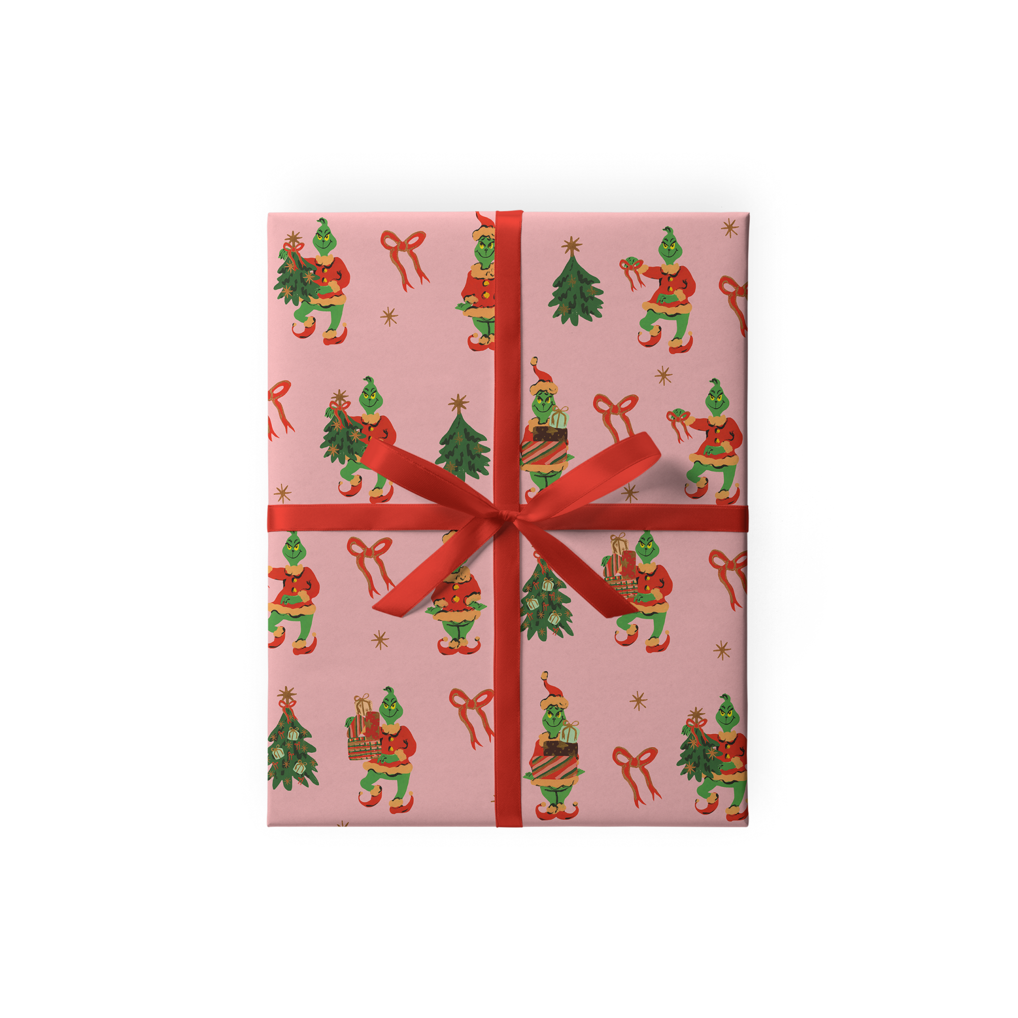 Упаковочная бумага "Гринч, похититель Рождества"
