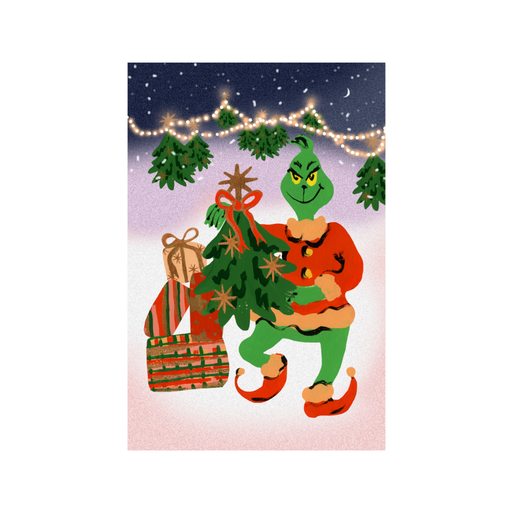 Открытка "Гринч"