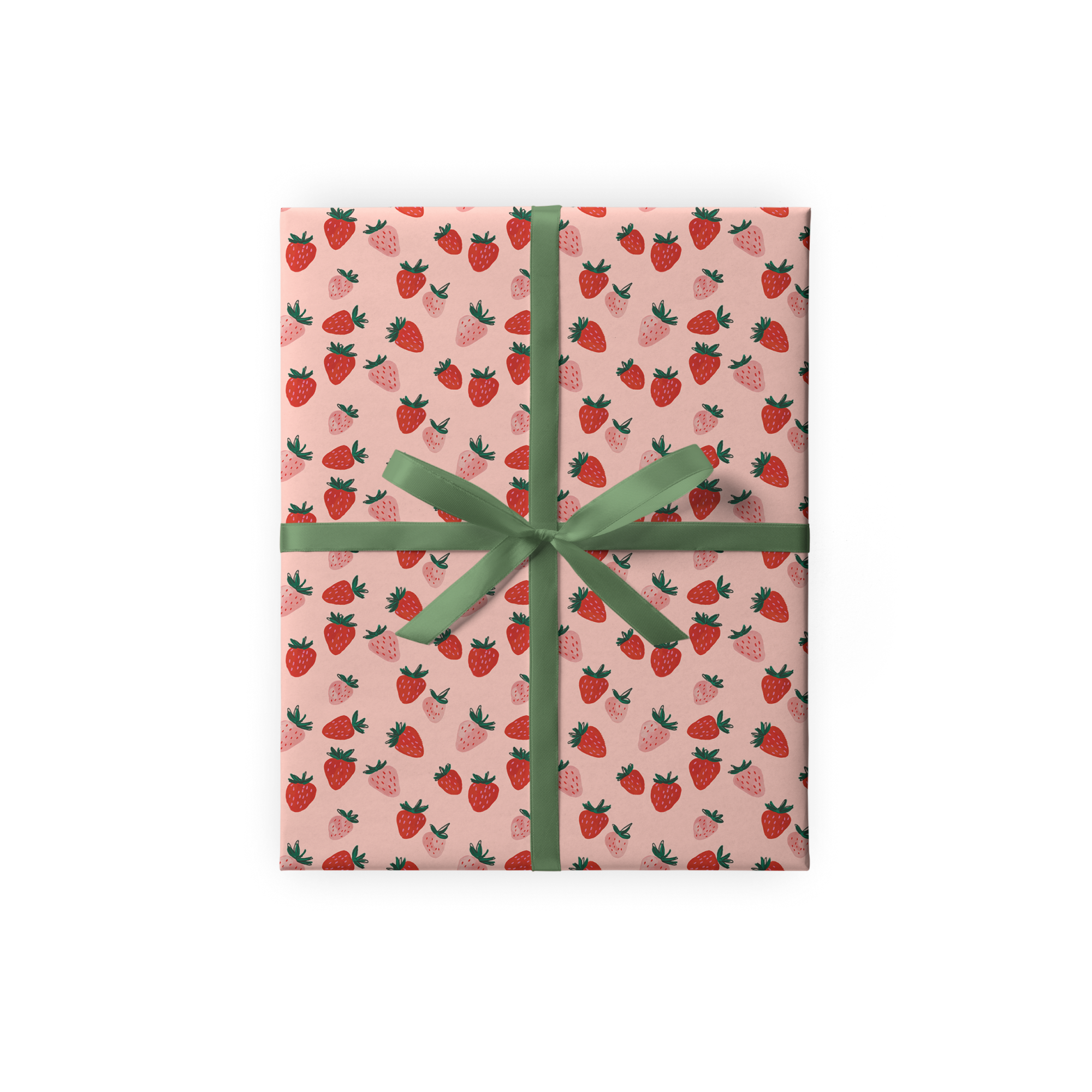 Упаковочная бумага "Клубнички"