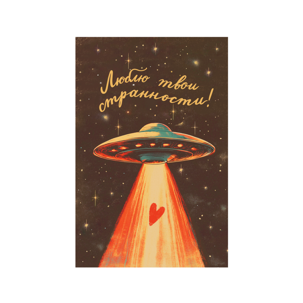 Открытка "Люблю твои странности!"