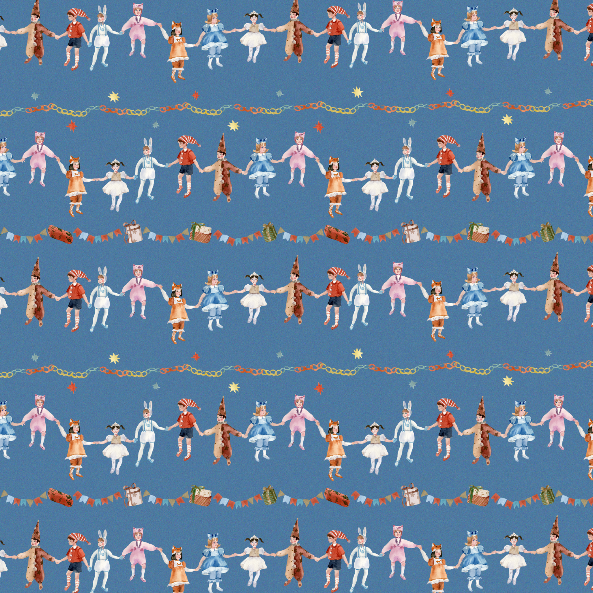 Упаковочная бумага "Хоровод"