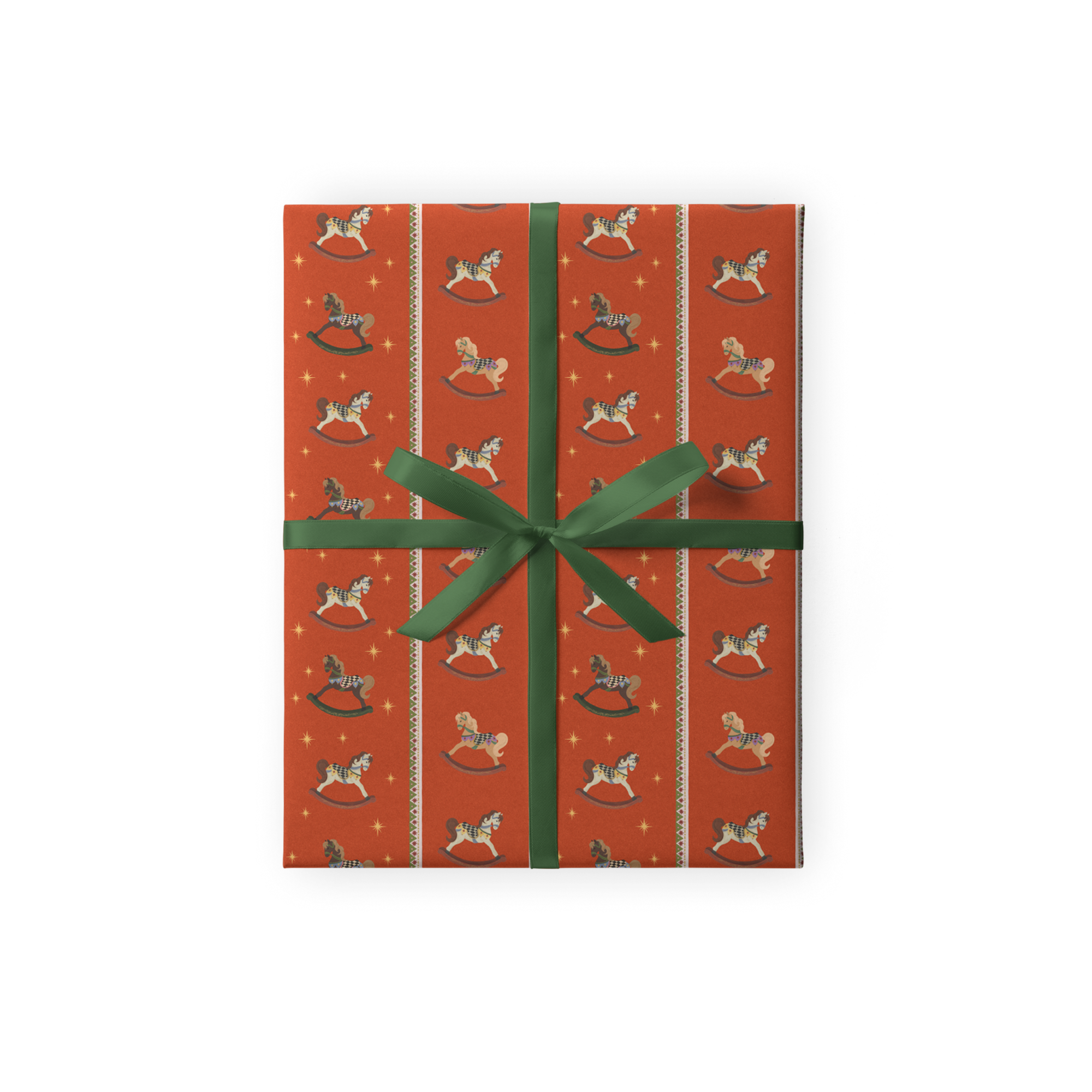 Упаковочная бумага "Лошадки"