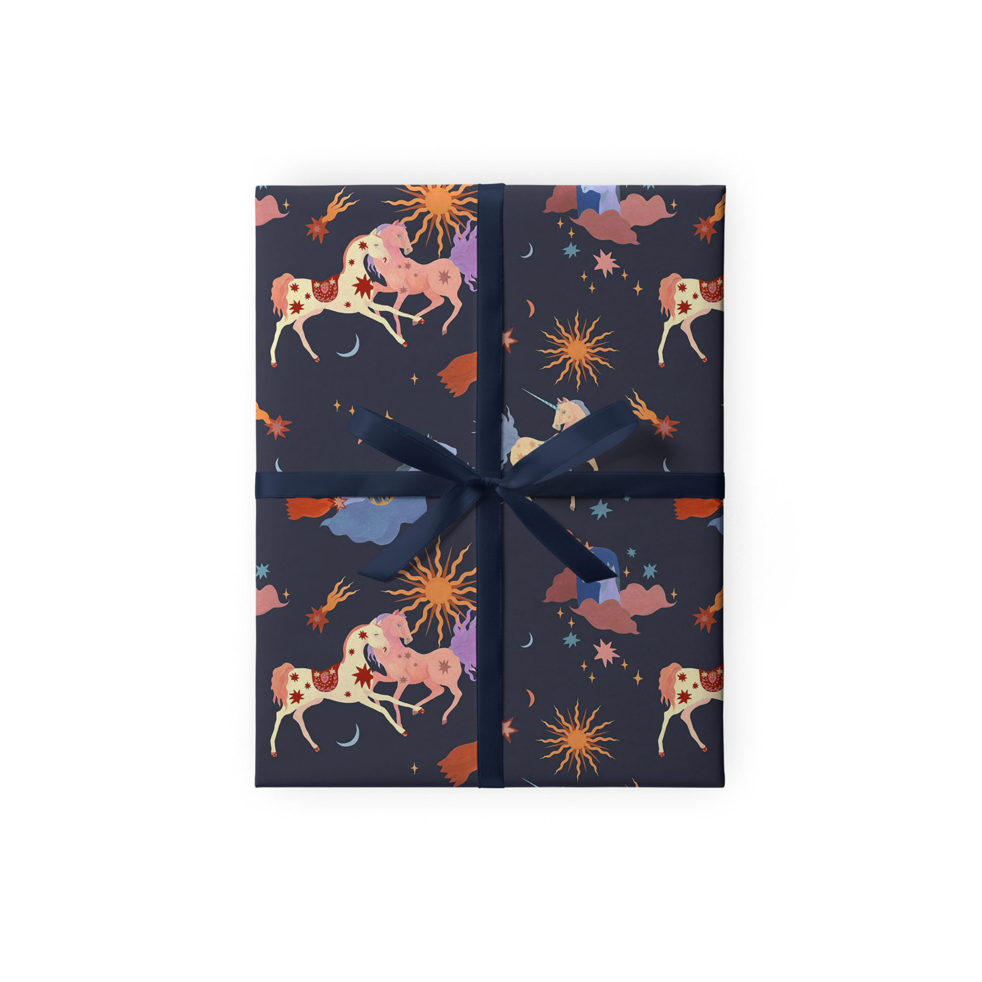 Упаковочная бумага "Сказочные лошади"