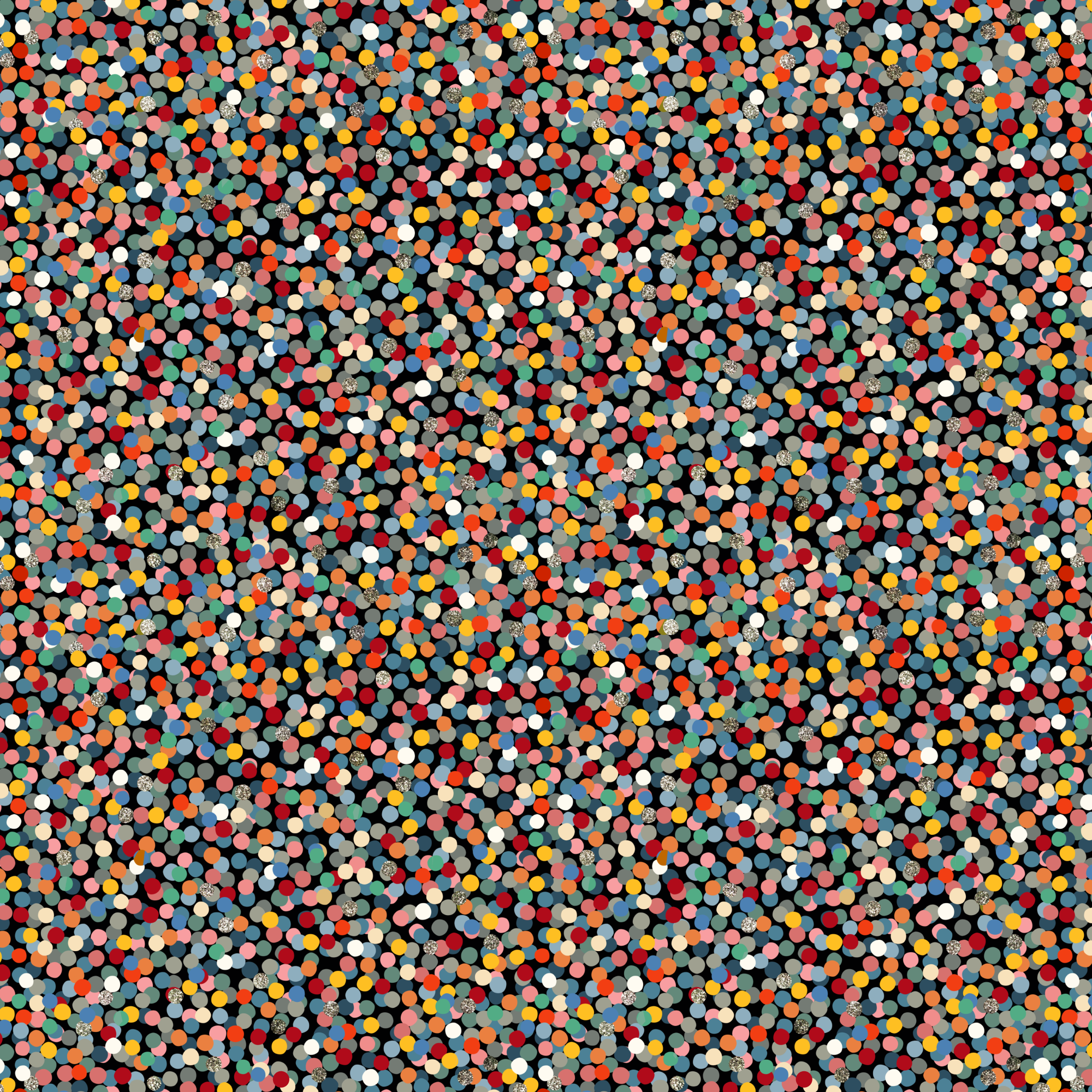 Упаковочная бумага "Конфетти"