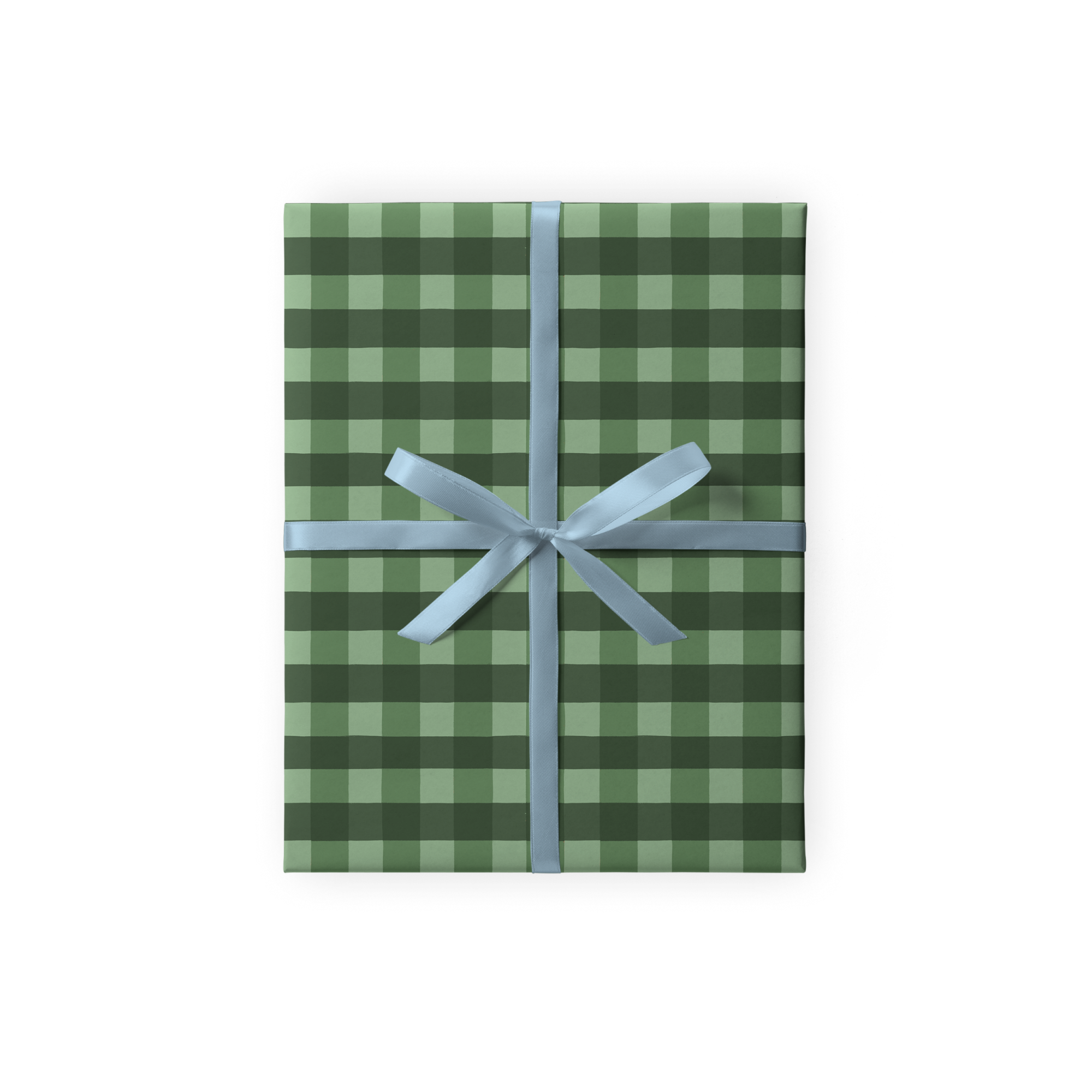 Упаковочная бумага "Зеленая клетка"