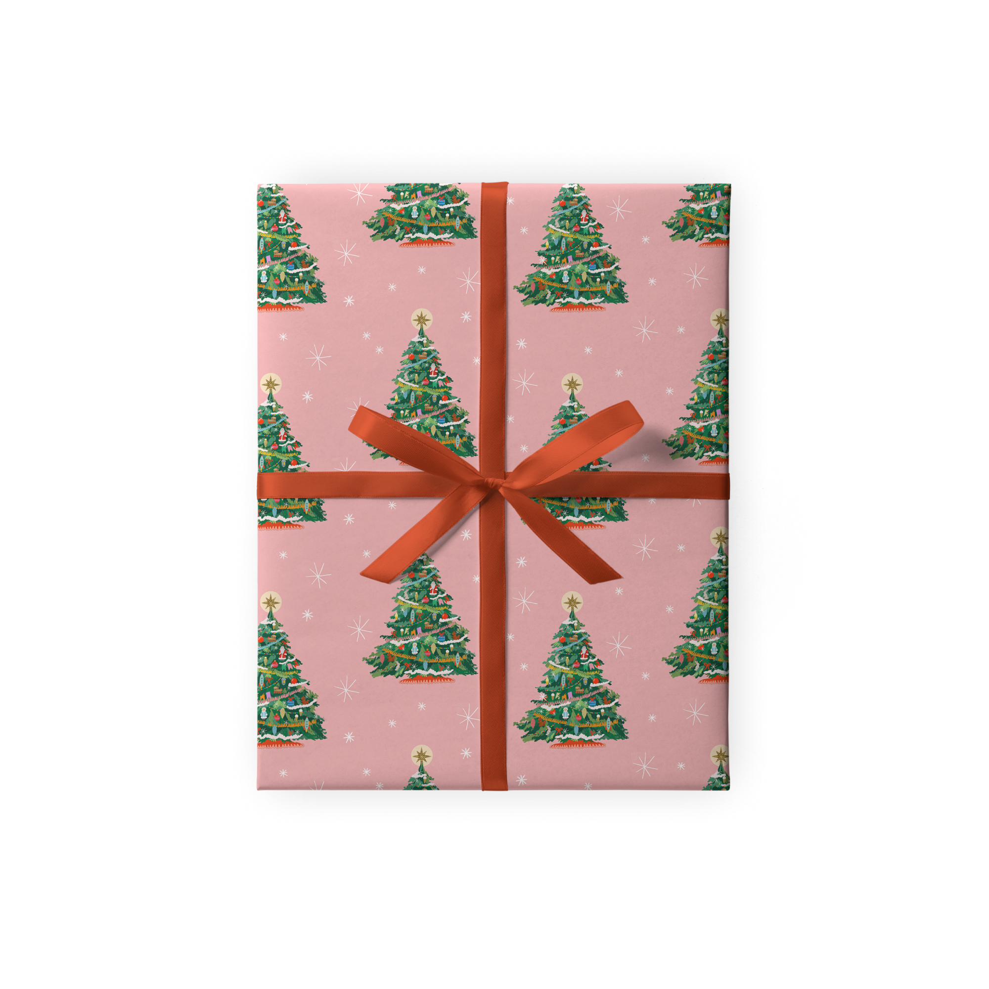 Упаковочная бумага "Елочки"