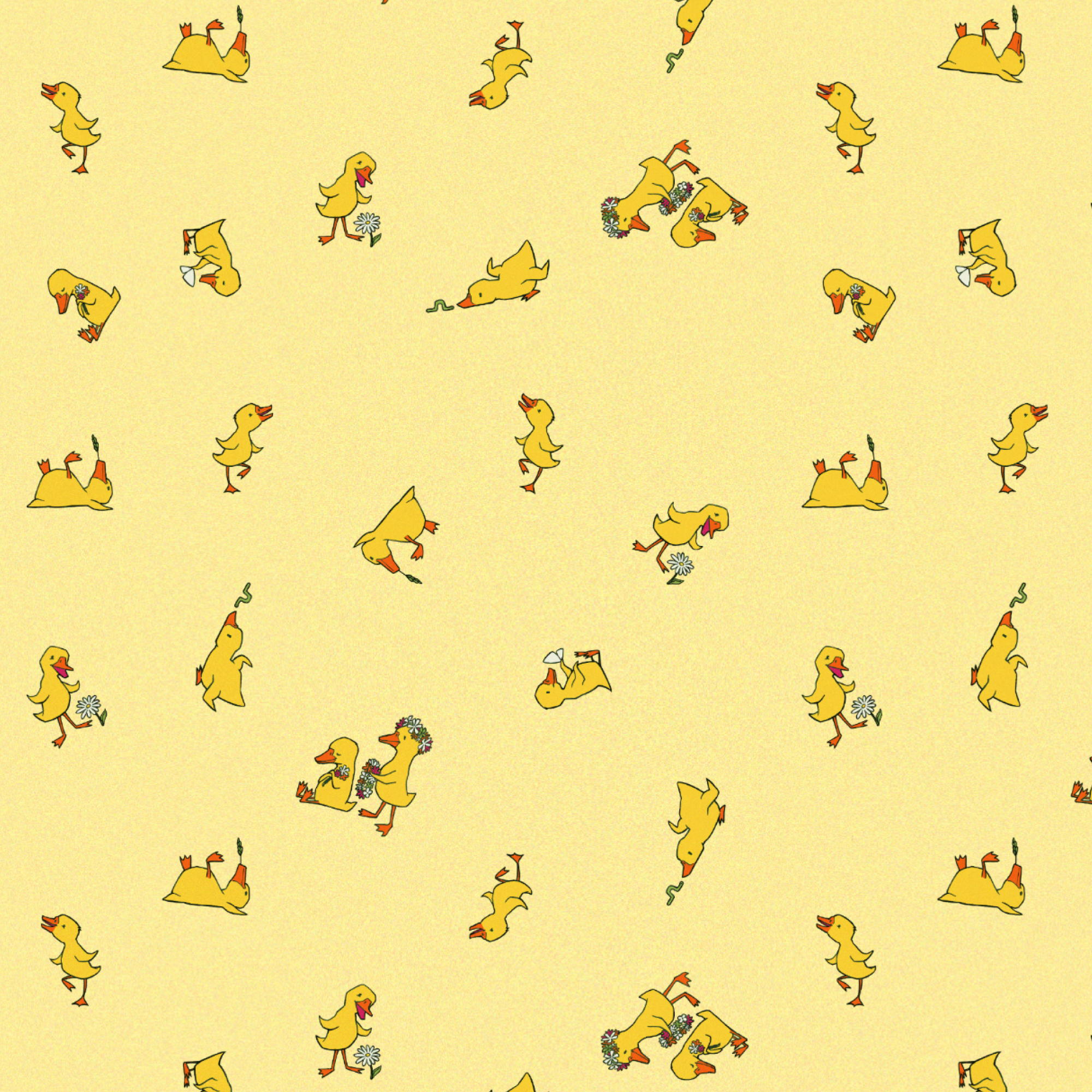 Упаковочная бумага "Утята"