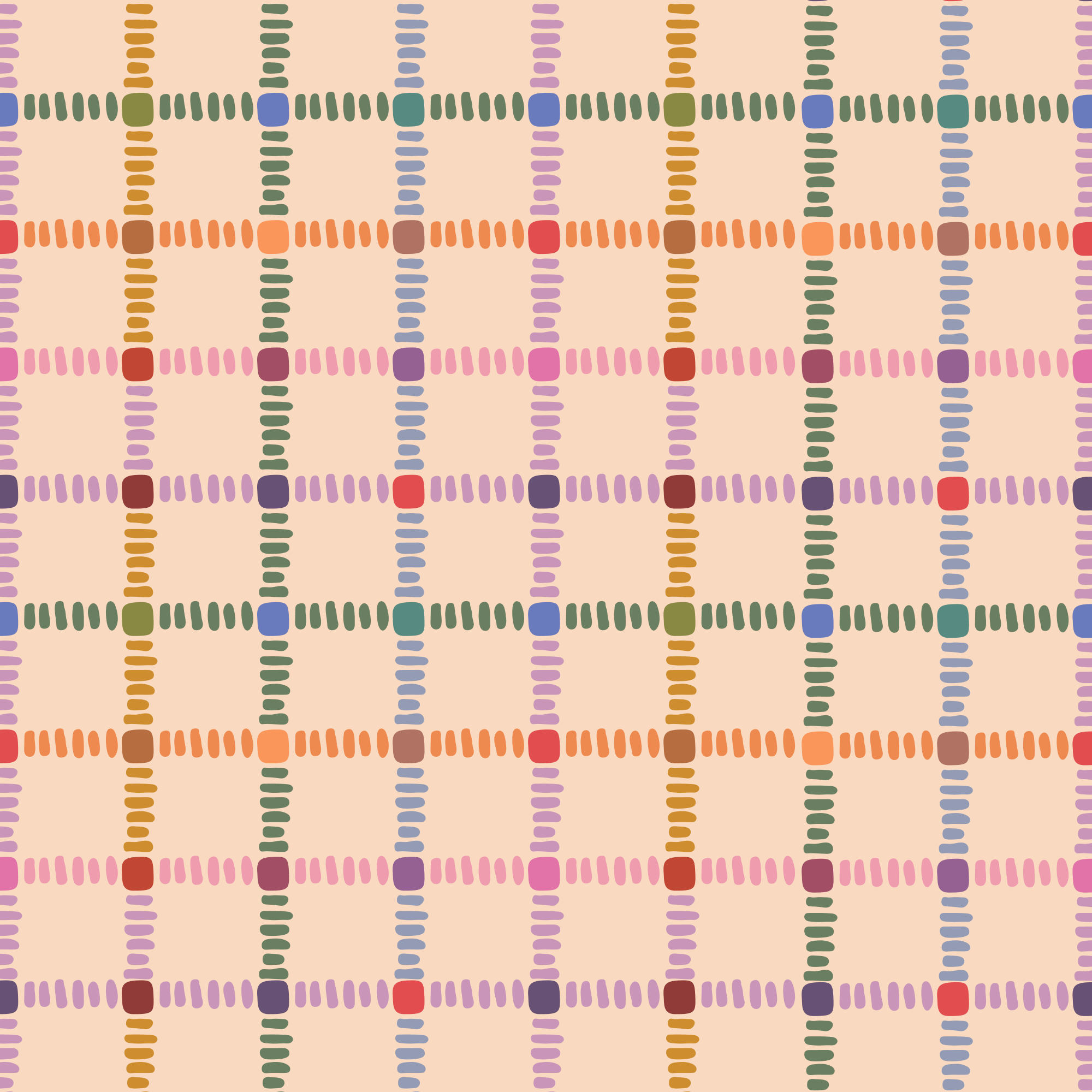 Упаковочная бумага "Разноцветная клетка"