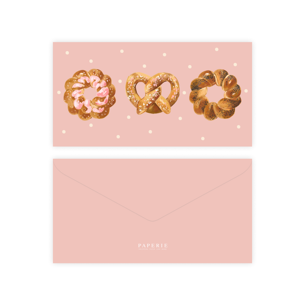 Конверт для денег "Булочки"