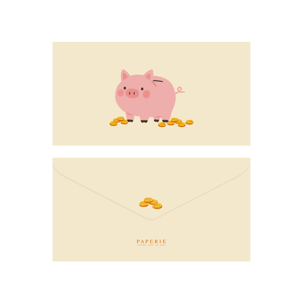 Конверт для денег "Свинка-копилка"