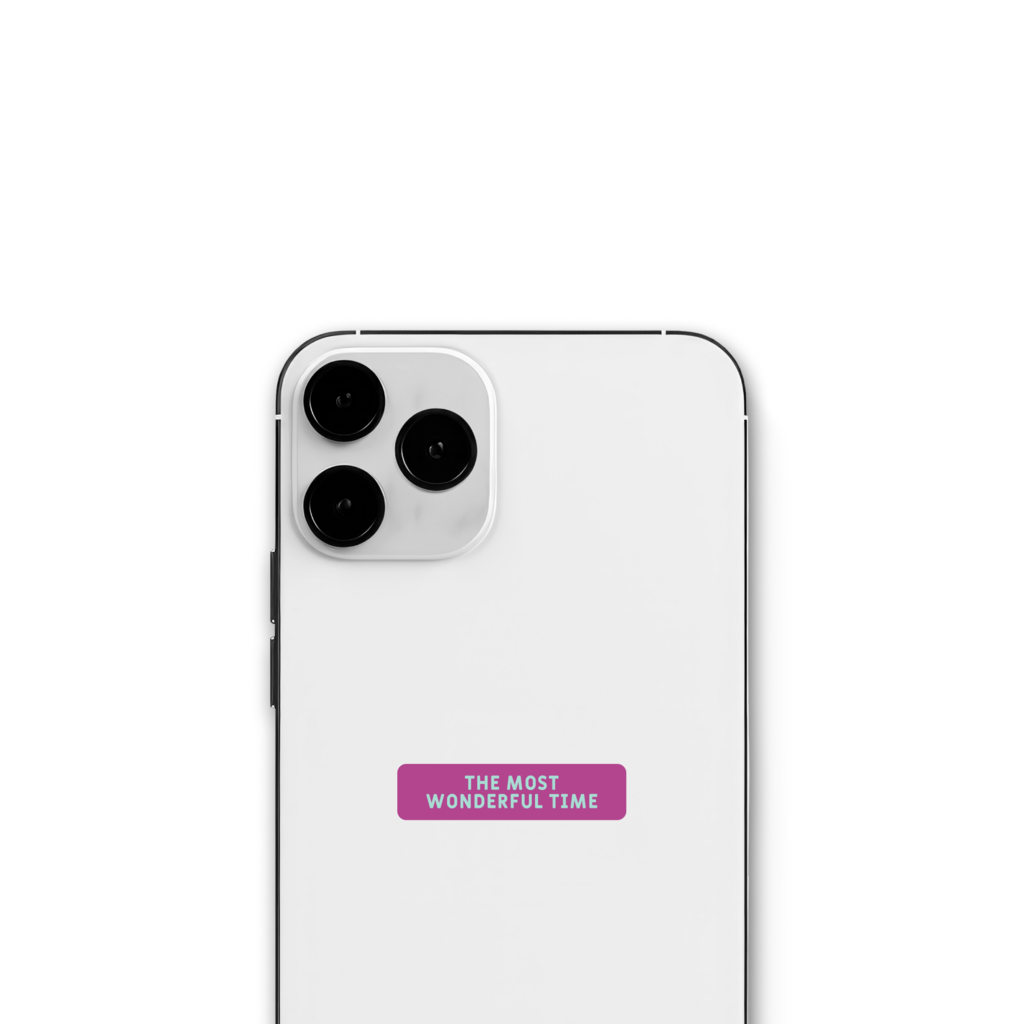 Стикер "The most wonderful time"