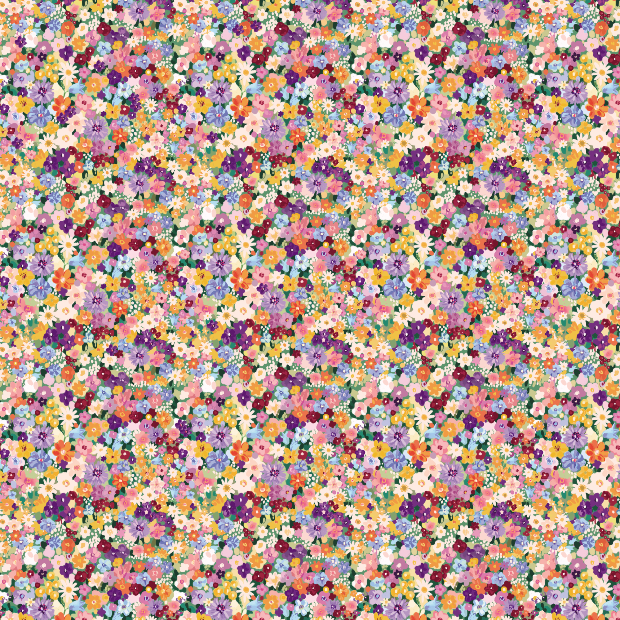 Упаковочная бумага "Полевой букет"