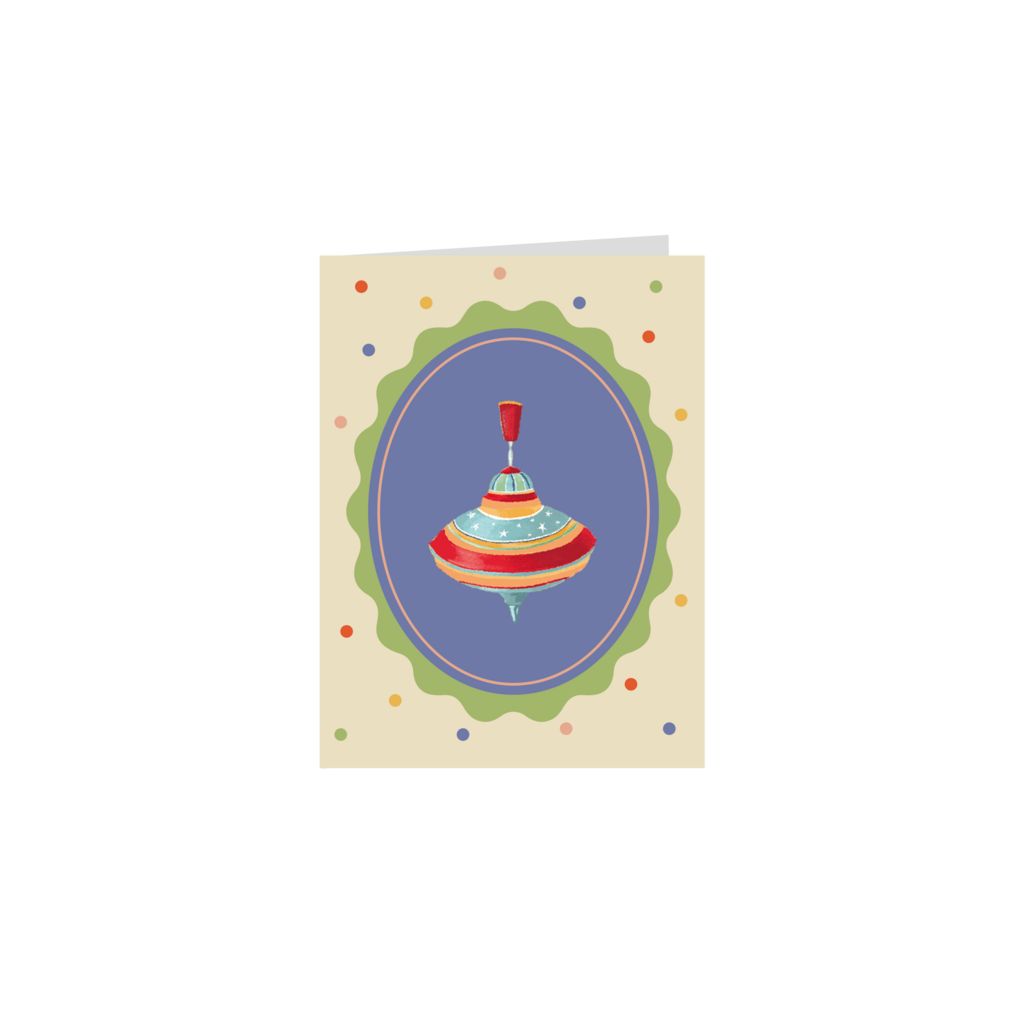 Открытка "Юла", раскладная