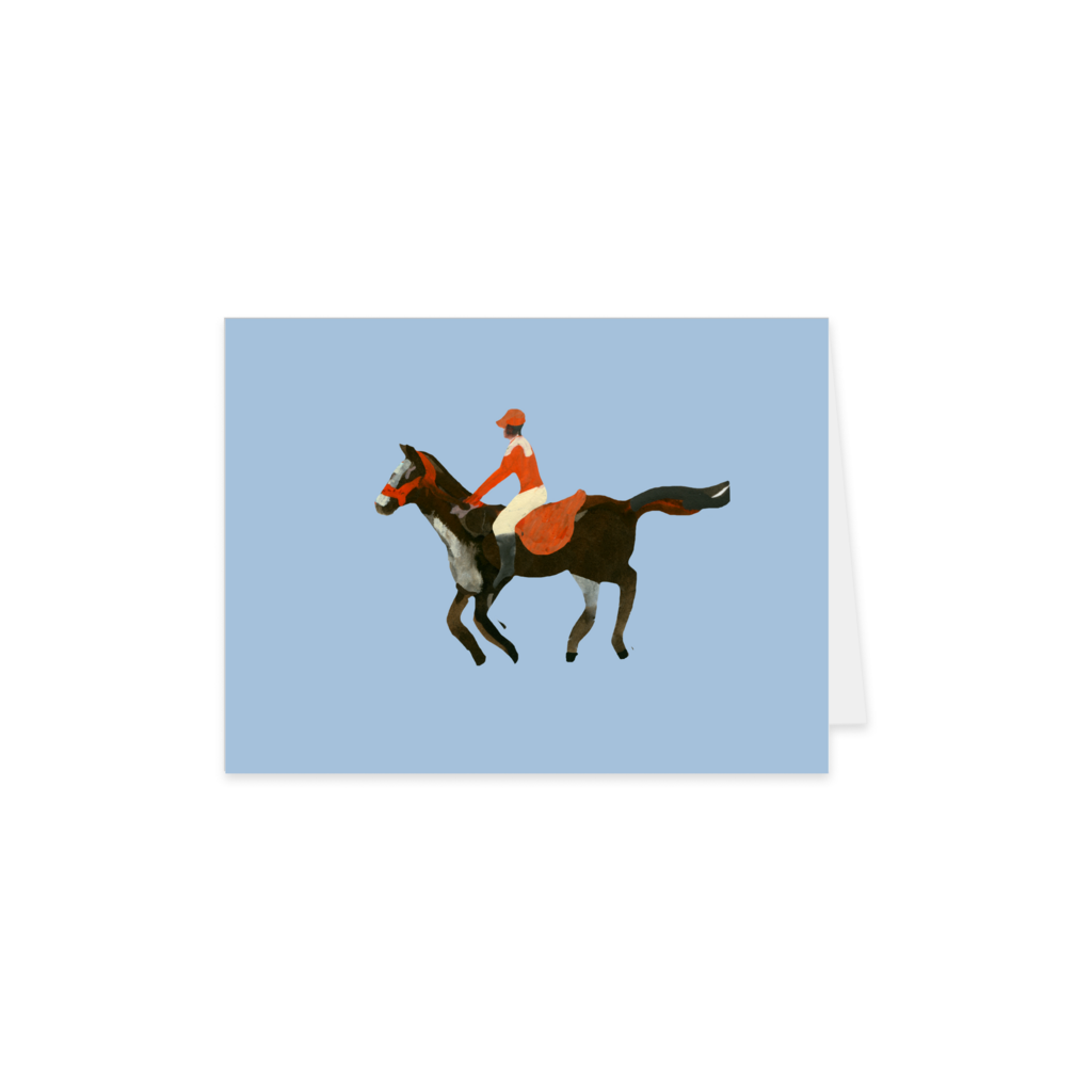 Открытка "Наездник", раскладная