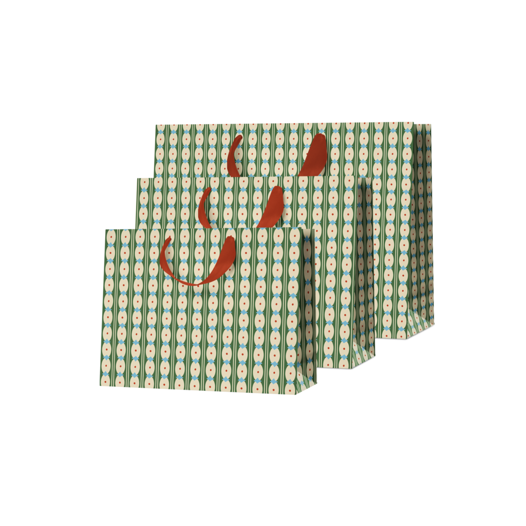 Подарочный пакет "Оливковый узор"