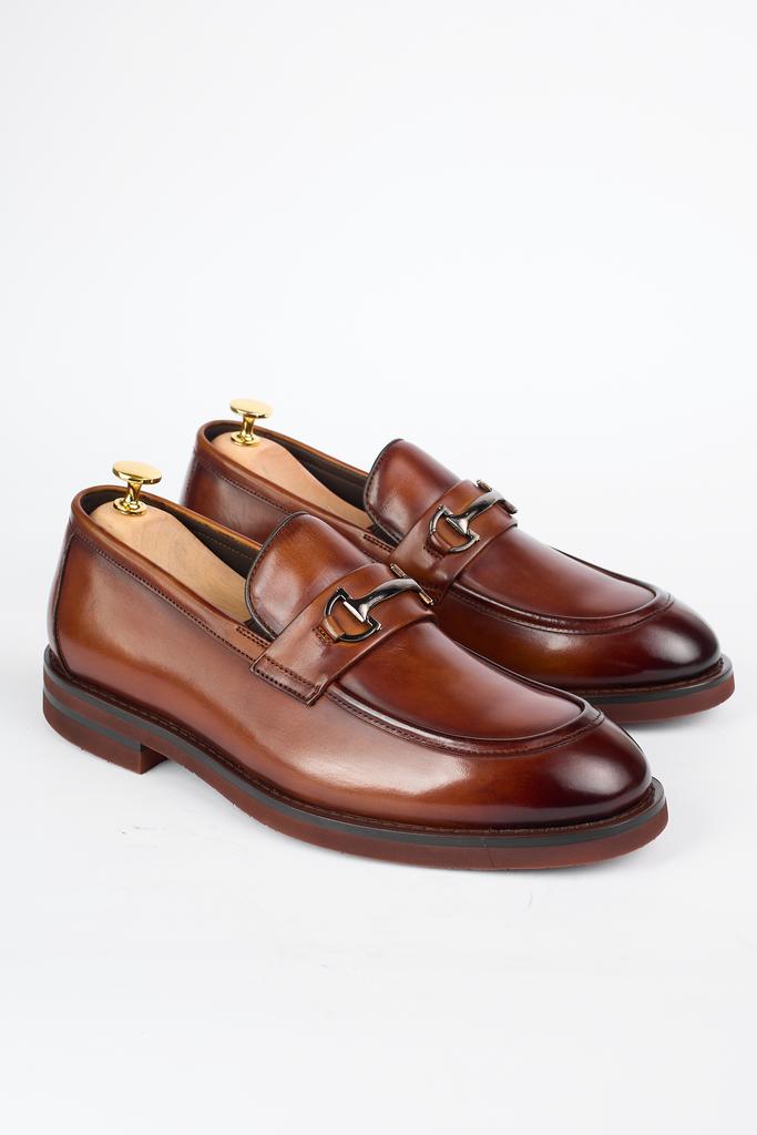 РЫЖИЕ ЛОФЕРЫ ИЗ 100% НАТУРАЛЬНОЙ ТЕЛЯЧЬЕЙ КОЖИ