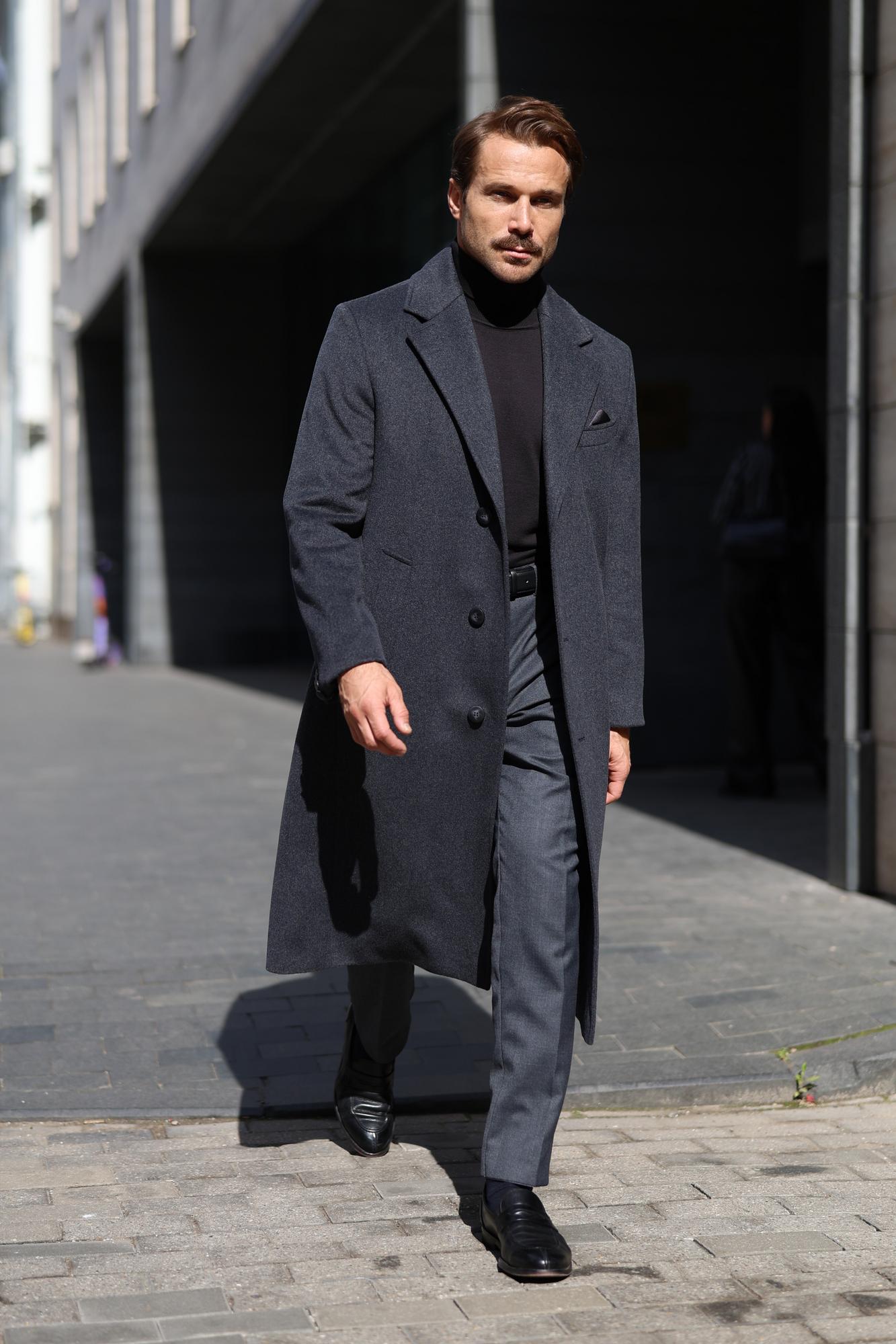 УДЛИНЁННОЕ ПАЛЬТО ИЗ 100% НАТУРАЛЬНОЙ ШЕРСТИ