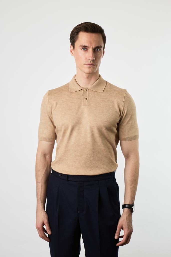 ВЯЗАННОЕ ПОЛО ИЗ СМЕСИ ХЛОПКА И КАШЕМИРА