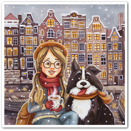 Амстердам. Первый снег