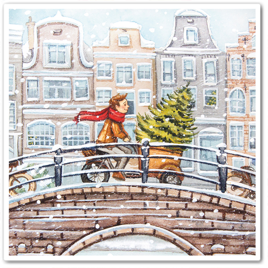 В Амстердаме снежно