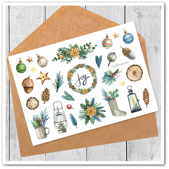 Наклейки "Зимний уют"