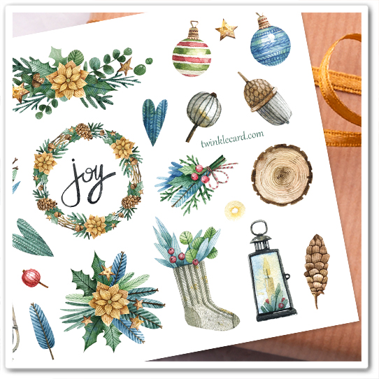 Наклейки "Зимний уют"