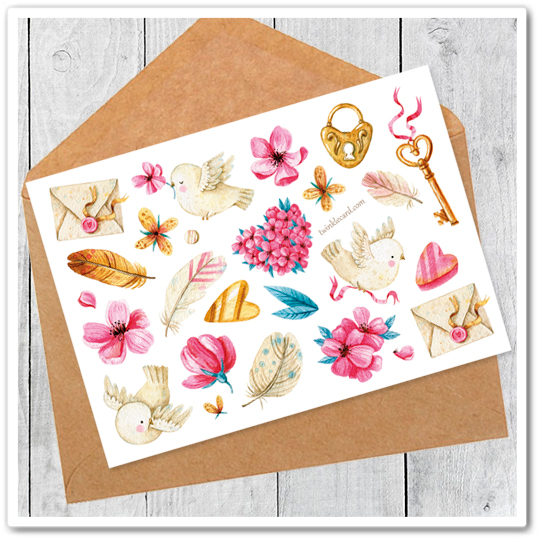 Наклейки "Нежность"