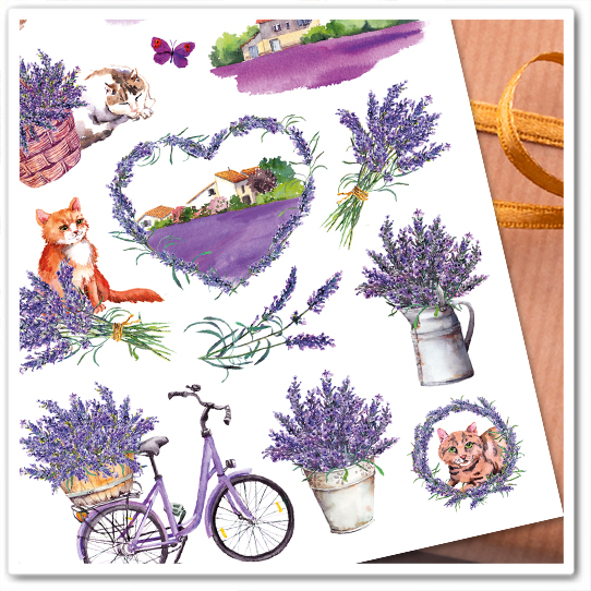 Наклейки "Лаванда"
