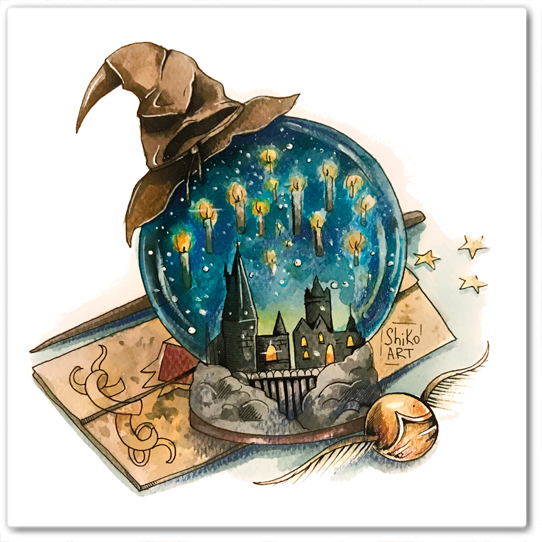 Шар "Ночной Хогвартс"