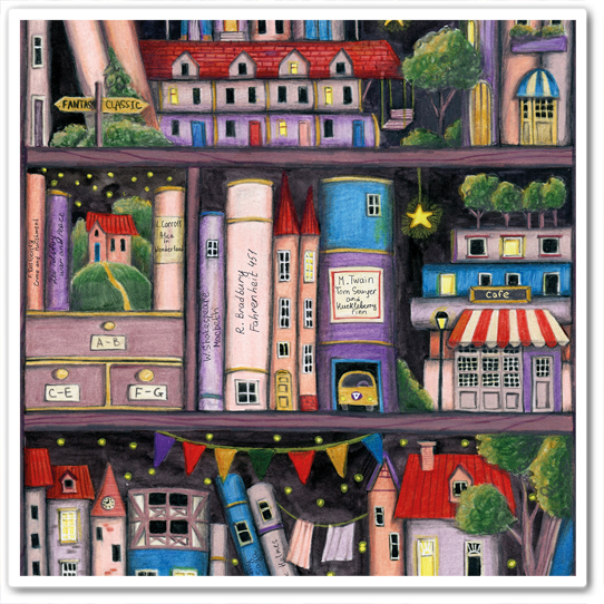 Волшебные книжные полочки