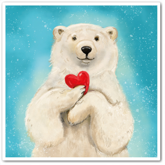 Мишка с сердечком