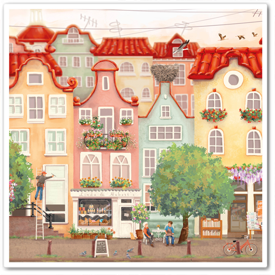 Город. Август