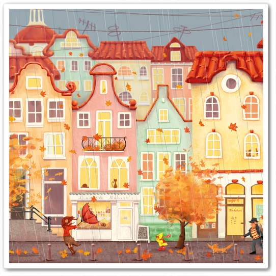 Город. Октябрь