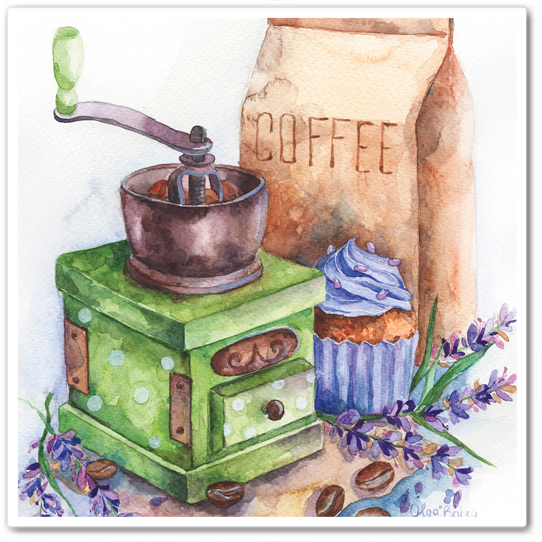 Кофемолка, лаванда