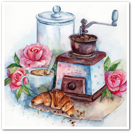 Кофемолка, розы