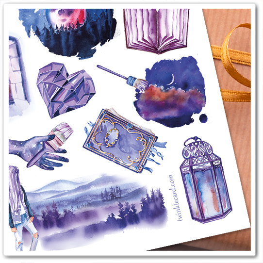 Наклейки "Полнолуние"