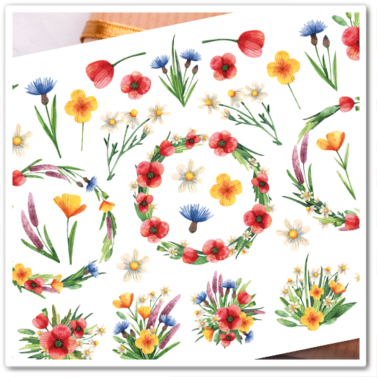 Наклейки "Цветы"