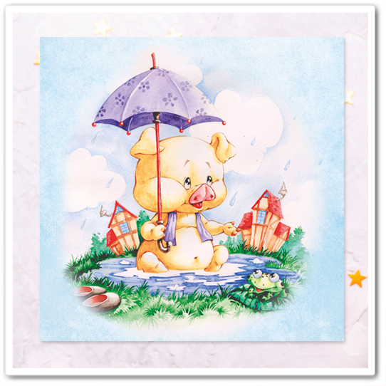 Пигги. Под зонтиком