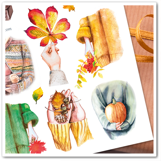 Наклейки "Осень в руках"