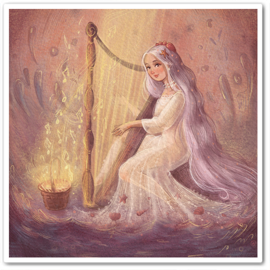 Дева и волшебная арфа