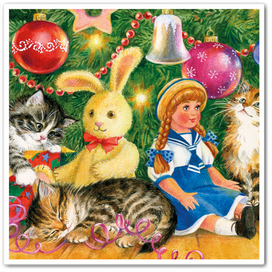 Три кота под ёлкой