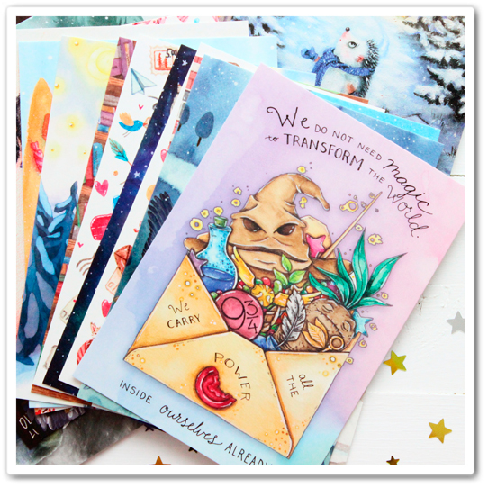 Открытки с уценкой, набор из 15 шт.