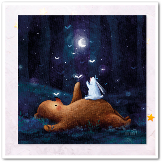 Миша и зайка. Ночные мотыльки