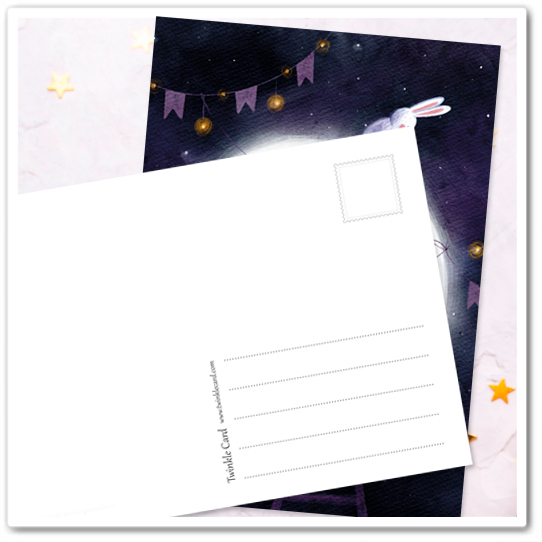 Миша и зайка. Гирлянды для луны